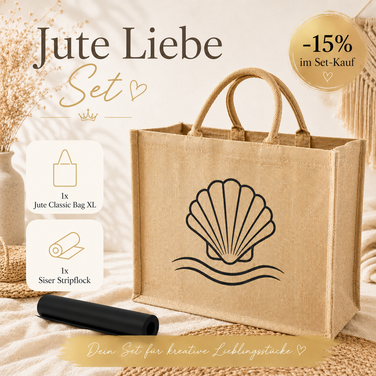 Jute Liebe Set