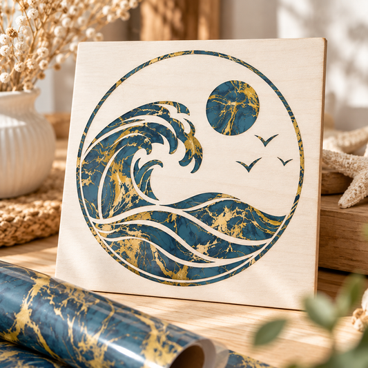 Midnight Marble – Exklusive Design Vinylfolie