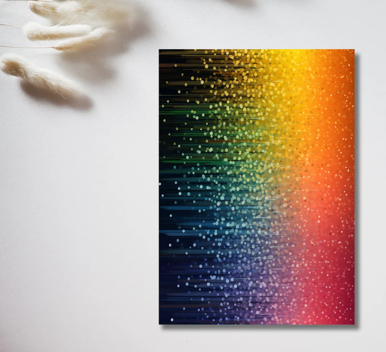 Rainbow Light Flow – Exklusive Design Vinylfolie