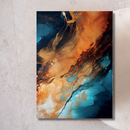 Golden Cosmos Flow – Exklusive Design Flexfolie