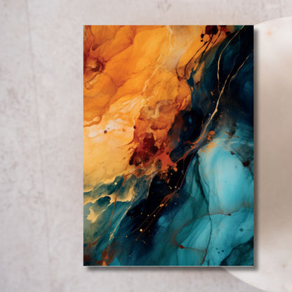 Golden Cosmos Flow – Exklusive Design Vinylfolie