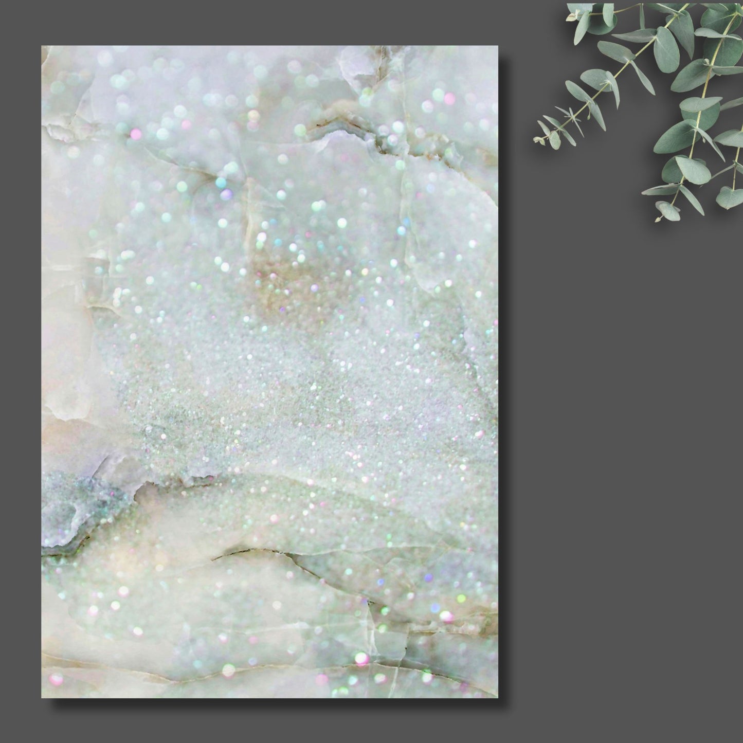 Crystal Marble - Exklusive Design Bügelfolie
