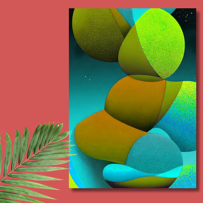 Neon Shapes – Exklusive Design Vinylfolie