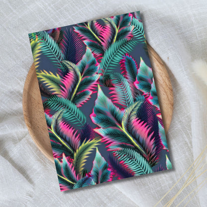 Neon Ferns – Exklusive Design Vinylfolie - Letzte Chance