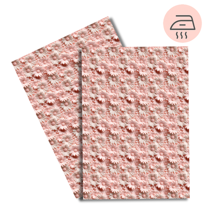 Blush Daisy – Exklusive Design Bügelfolie