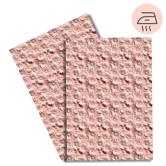 Blush Daisy – Exklusive Design Bügelfolie