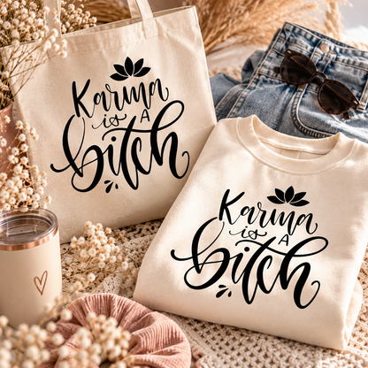 Karma is a Bitch – Plotterdatei SVG, DXF & PNG