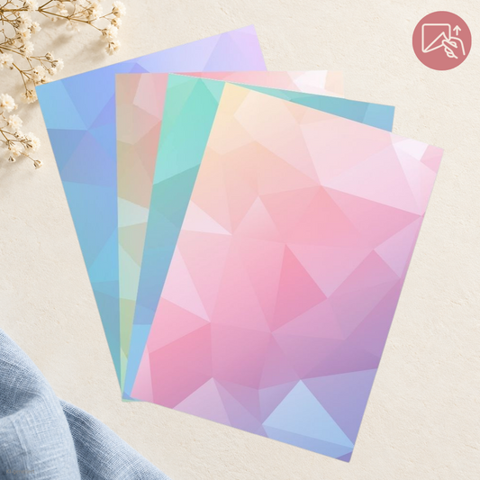 Pastel Geometry – Exklusive Design Vinylfolie