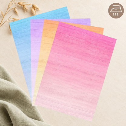 Pastel Wood Dream – Exklusive Design Bügelfolie