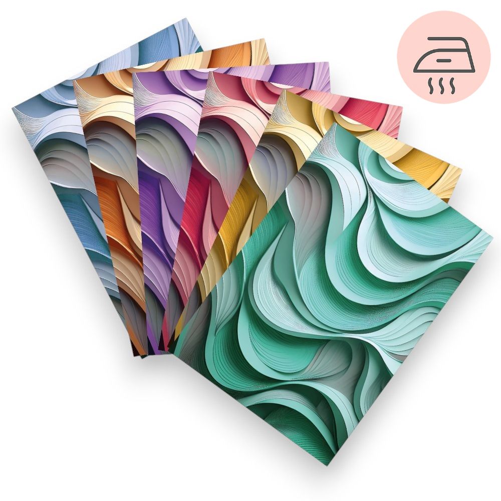 Layered Waves – Exklusive Design Flexfolie - Letzte Chance