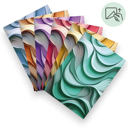 Layered Waves – Exklusive Design Vinylfolie