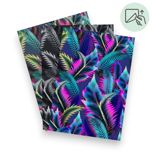 Neon Ferns – Exklusive Design Vinylfolie