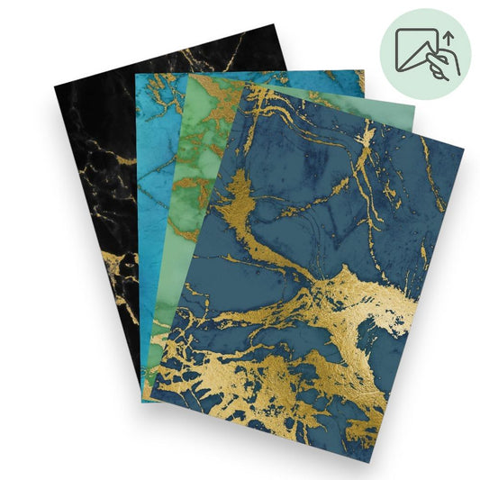 Midnight Marble – Exklusive Design Vinylfolie