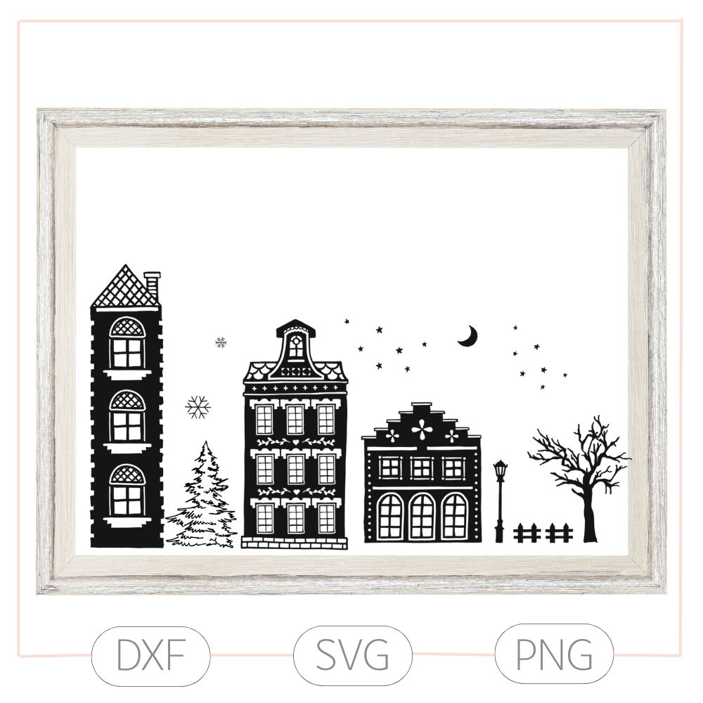 Winternacht Plotterdatei