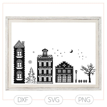 Winternacht Plotterdatei