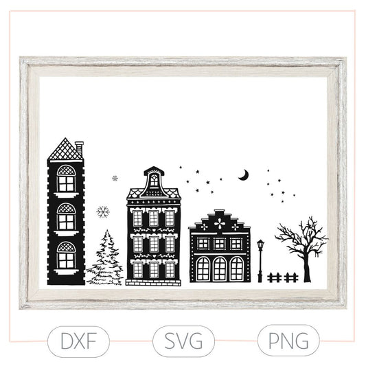 Winternacht Plotterdatei