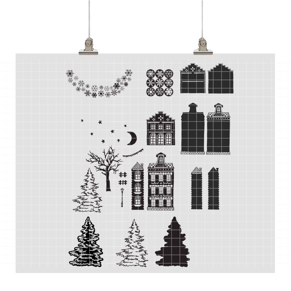 Winternacht Plotterdatei