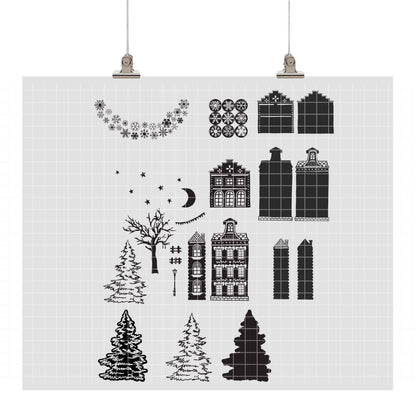 Winternacht Plotterdatei