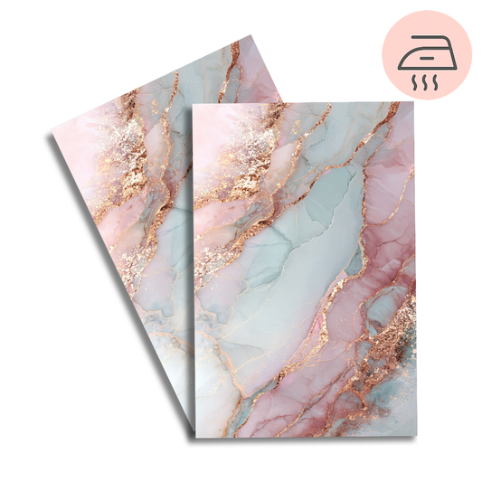 Aurora Marble – Exklusive Design Bügelfolie