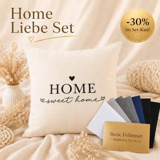 Home Liebe Set – Kissenhülle &amp; Basic Folienset
