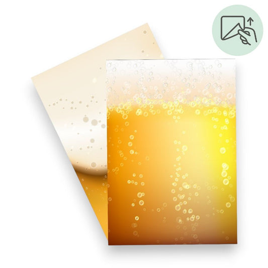 Golden Beer Bubbles – Exklusive Design Vinylfolie