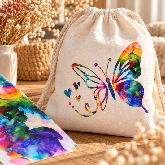 Color Burst Flow – Exklusive Design Bügelfolie