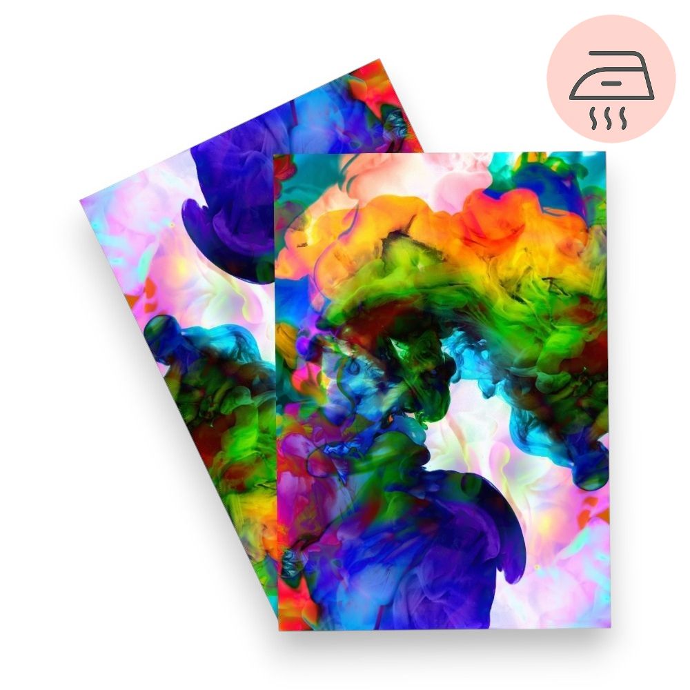 Color Burst Flow – Exklusive Design Bügelfolie