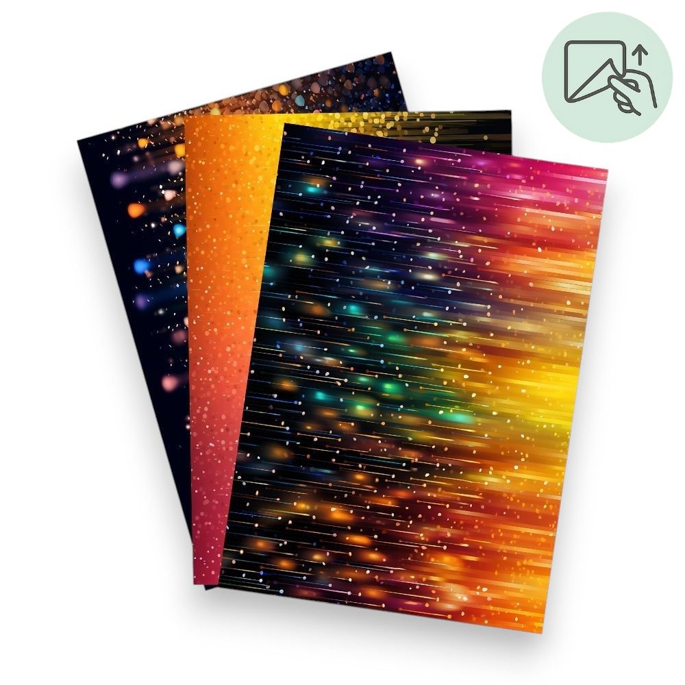 Rainbow Light Flow – Exklusive Design Vinylfolie