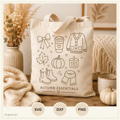 Autumn Essentials – Plotterdatei SVG, DXF & PNG