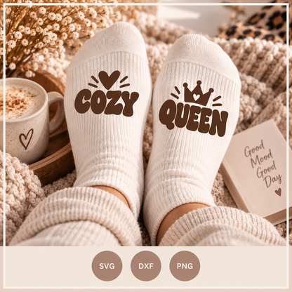 Cozy Queen – Plotterdatei SVG, DXF & PNG