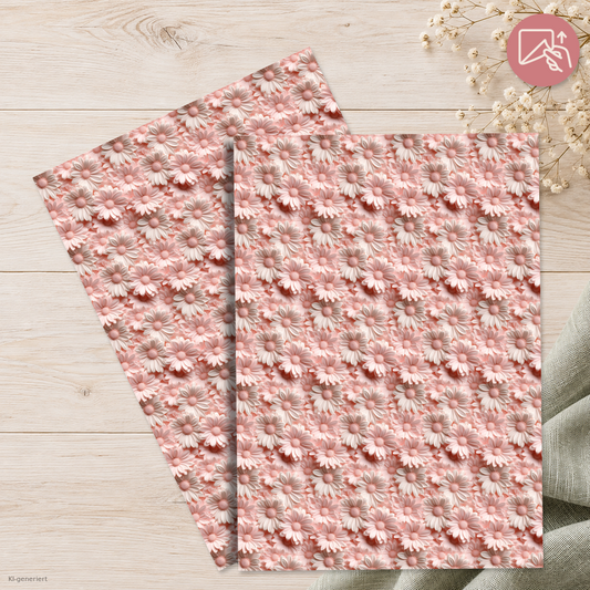 Blush Daisy - Exklusive Design Vinylfolie