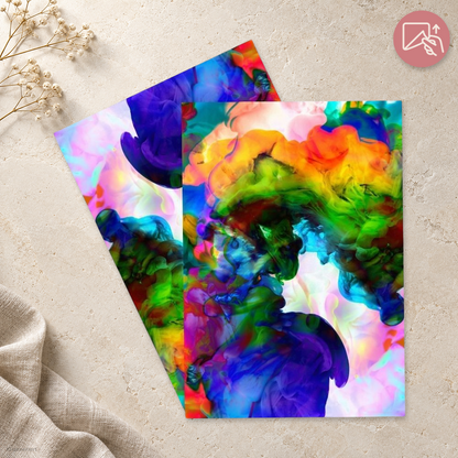 Color Burst Flow – Exklusive Design Vinylfolie