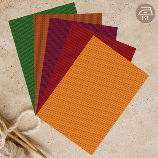 Knit Texture – Exklusive Design Bügelfolie