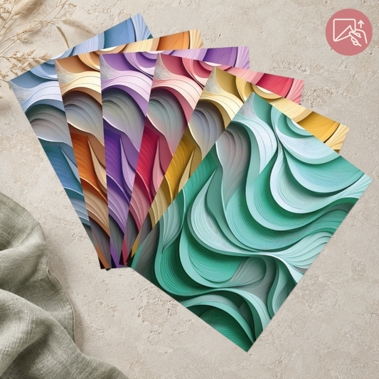 Layered Waves – Exklusive Design Vinylfolie