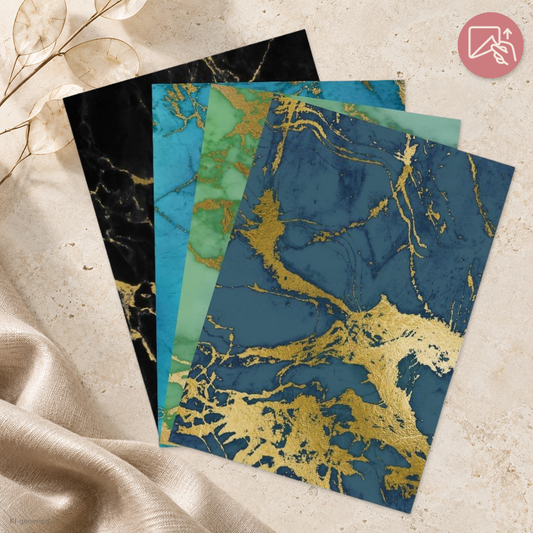 Midnight Marble – Exklusive Design Vinylfolie