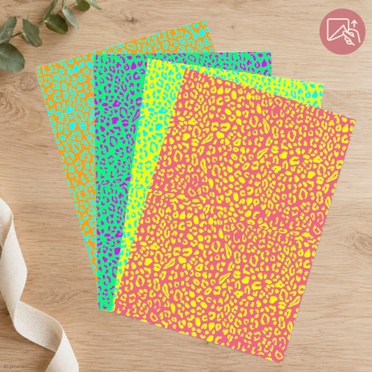 Neon Leopard – Exklusive Design Vinylfolie