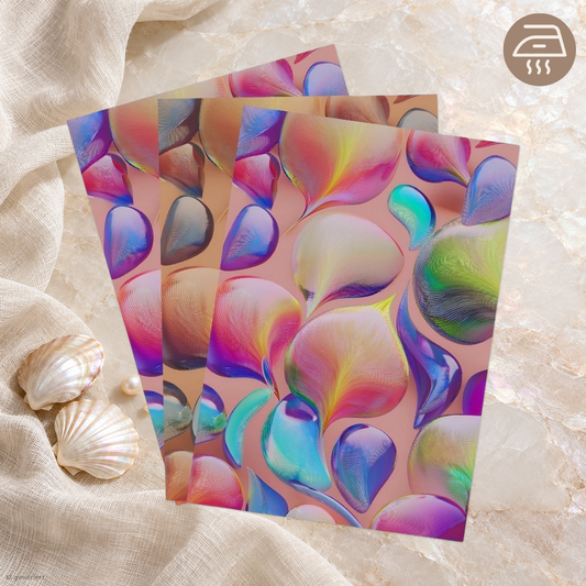 Pearl Shells – Exklusive Design Bügelfolie