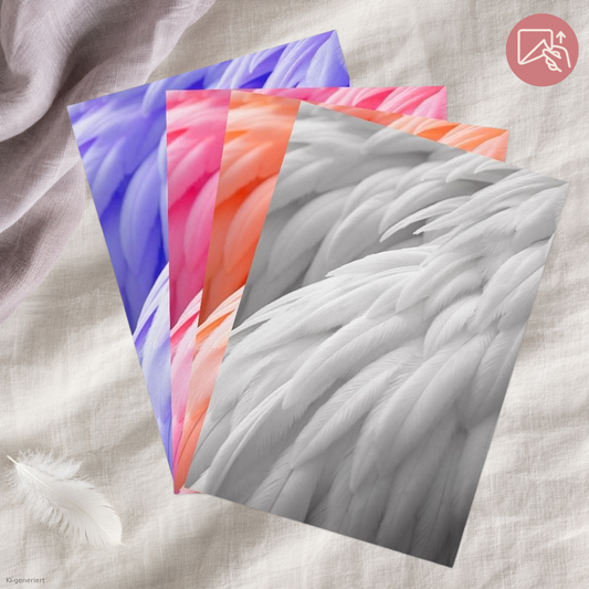 Soft Feathers - Exklusive Design Vinylfolie