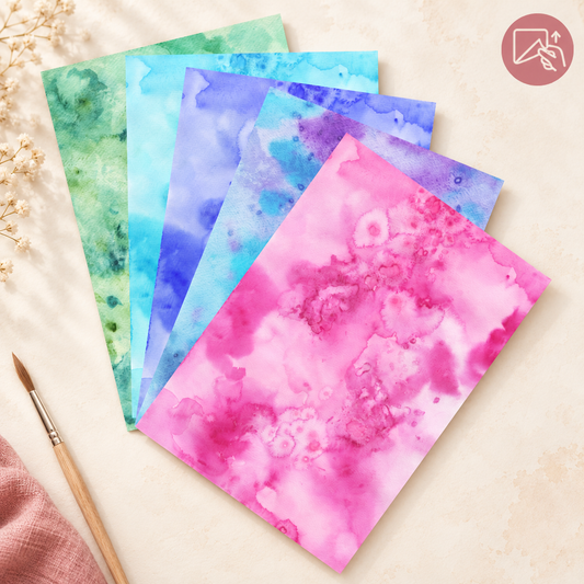 Pastel Watercolor – Exklusive Design Vinylfolie