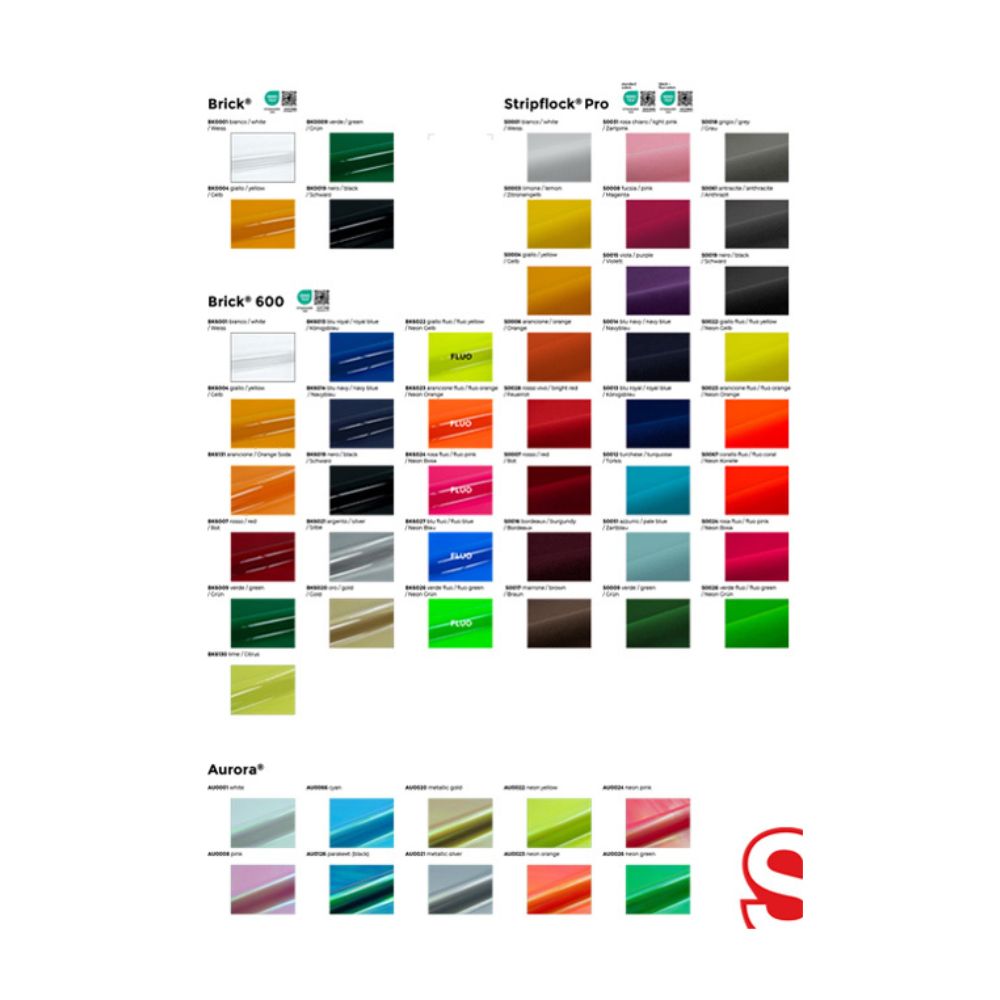 Siser Farbkarte - Color Guide