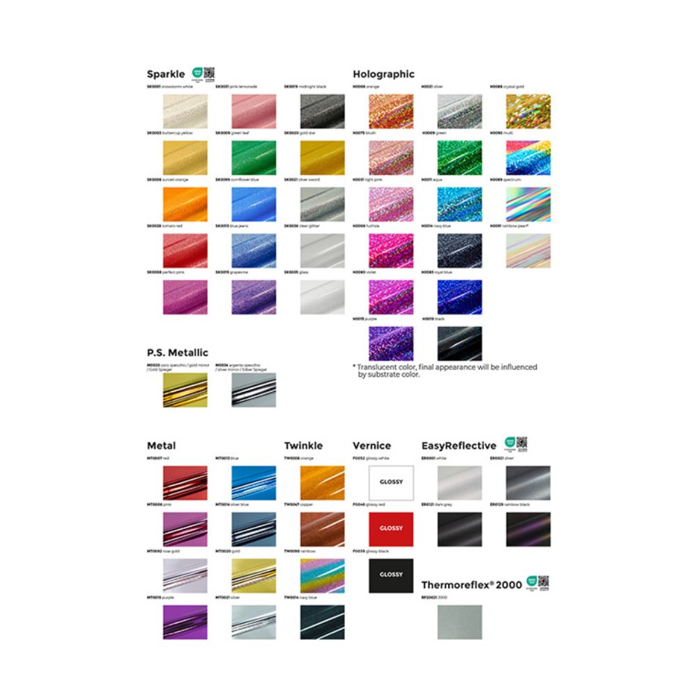 Siser Farbkarte - Color Guide