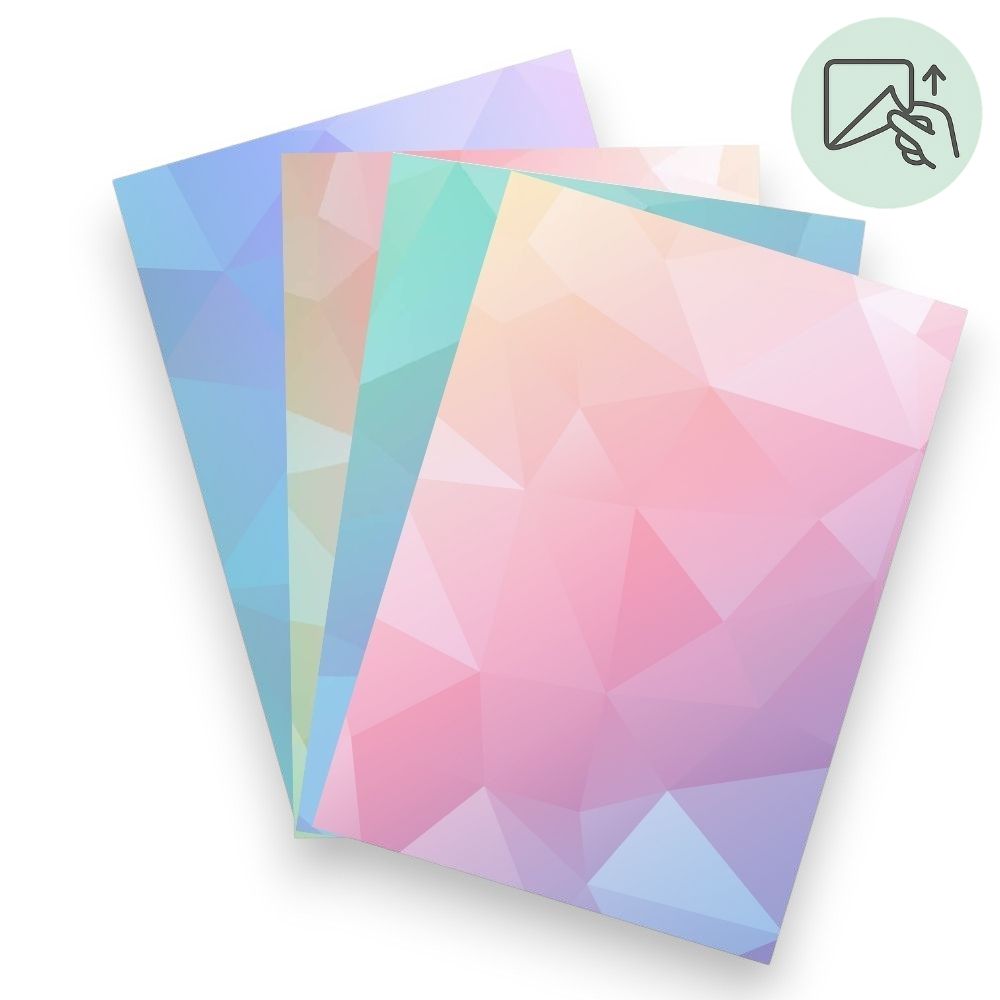 Pastel Geometry – Exklusive Design Vinylfolie