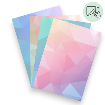 Pastel Geometry – Exklusive Design Vinylfolie