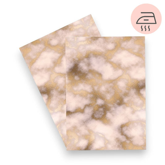 Sand Marble - Exklusive Design Bügelfolie