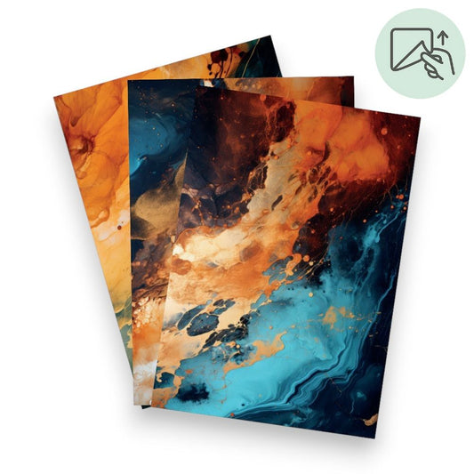 Golden Cosmos Flow – Exklusive Design Vinylfolie