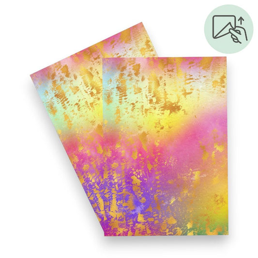 Golden Color Splash – Exklusive Design Vinylfolie