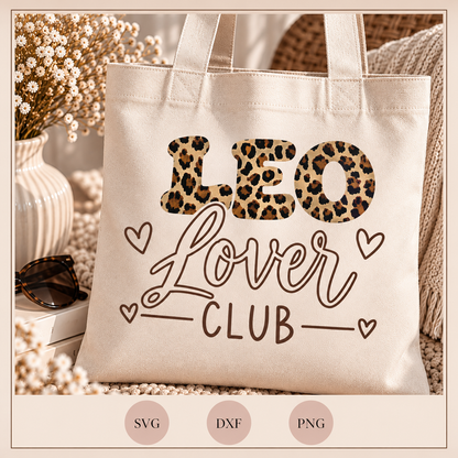 Leo Lover Club – Plotterdatei SVG, DXF & PNG