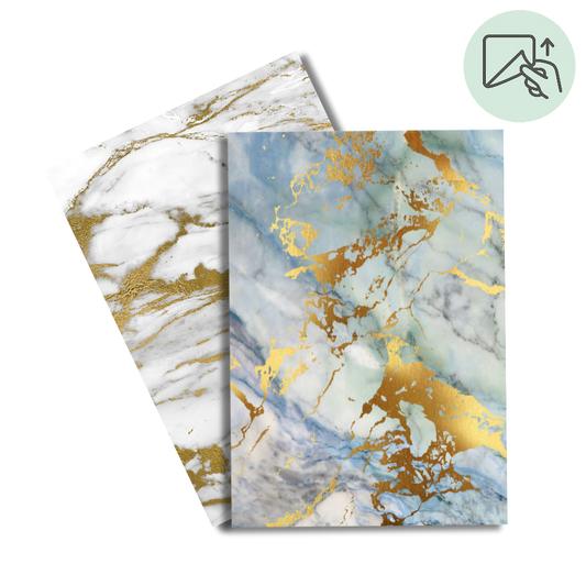 Golden Marble - Exklusive Design Vinylfolie