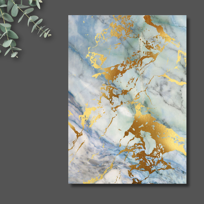 Golden Marble - Exklusive Design Bügelfolie