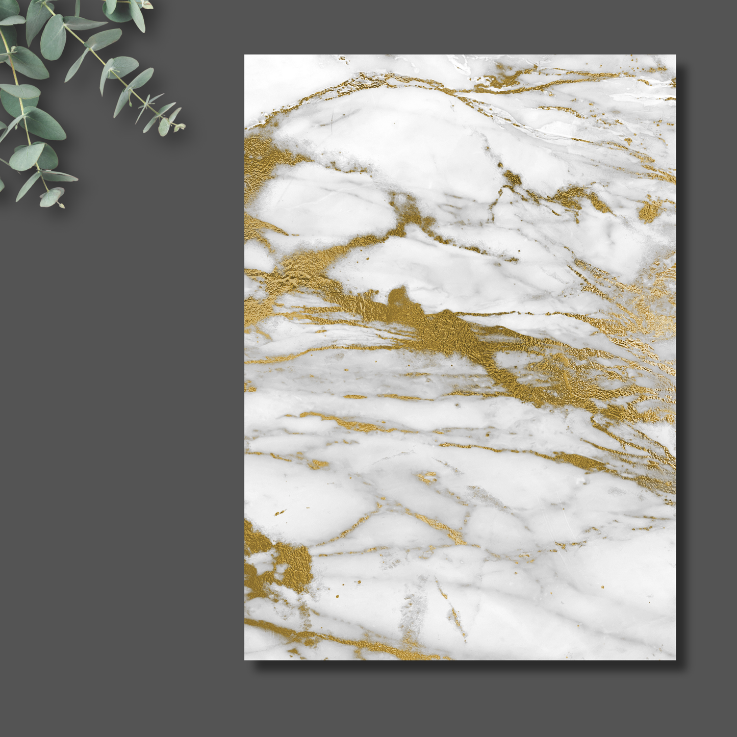 Golden Marble - Exklusive Design Bügelfolie